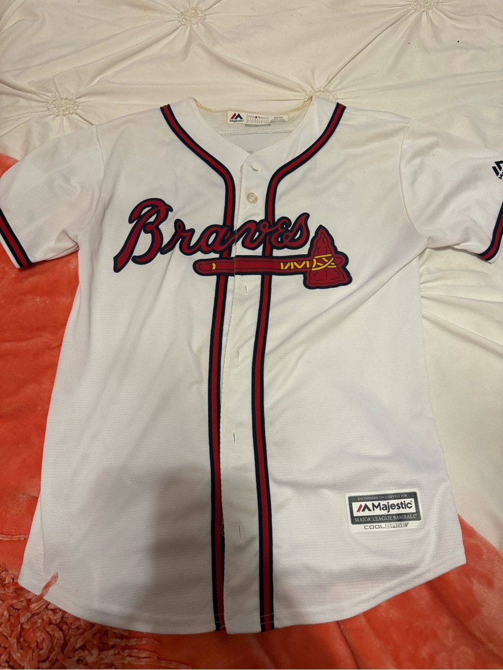 Dansby Swanson Atlanta Braves White Baseball Jersey